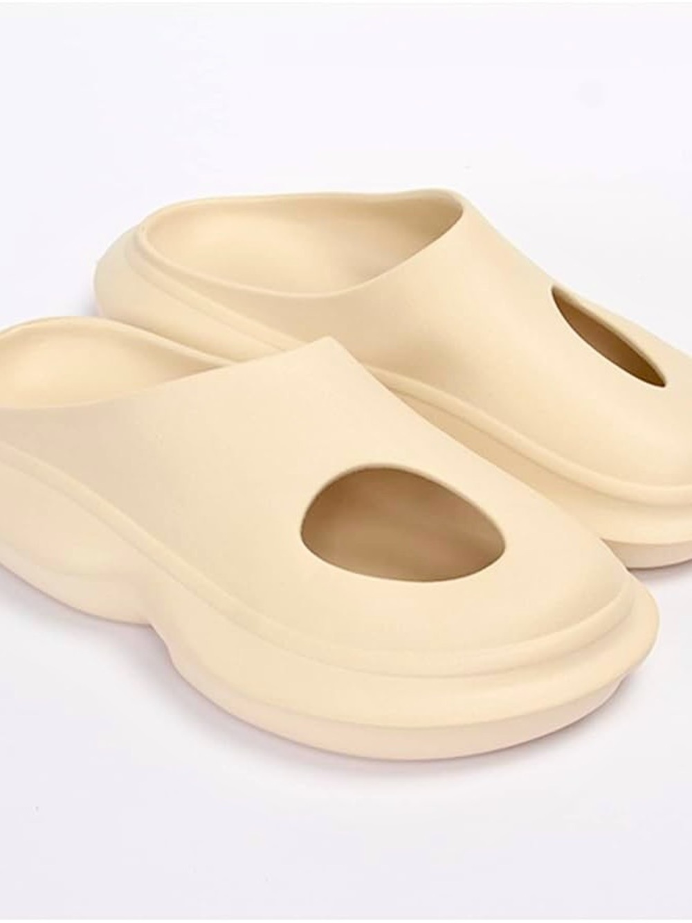 Cream Slip-On Foam Clog Slides